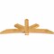 Ekena Millwork Alberta Rough Sawn Timber Gable Bracket, Western Red Cedar, 84"W x 31"H x 4"D x 6"F, 9/12 Pitch GBW084X31X0406ALB00RWR - alternate 2